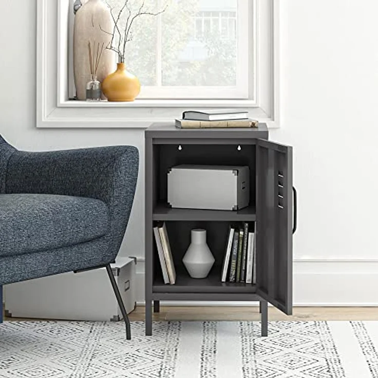 DHP Furniture Dorel Home Queer Eye Bradford Metallschrank Spind, grau – Bild 8