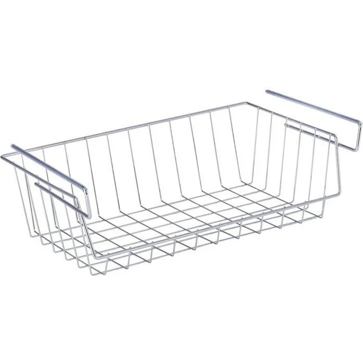 WENKO Organizer, Aufbewahrungskorb aus Chrom mit Anti-Rutsch-Gummierung – Bild 1