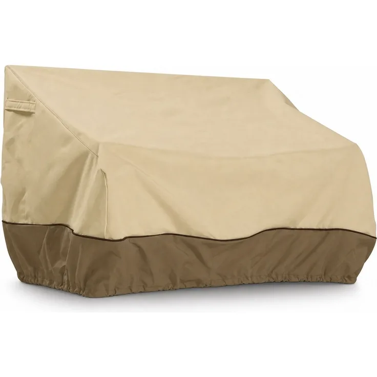 Outdoor-Sofa-Schutzhülle, 210D Oxford-Gewebe, Beige-Braun, 193 x 83 x 84 cm