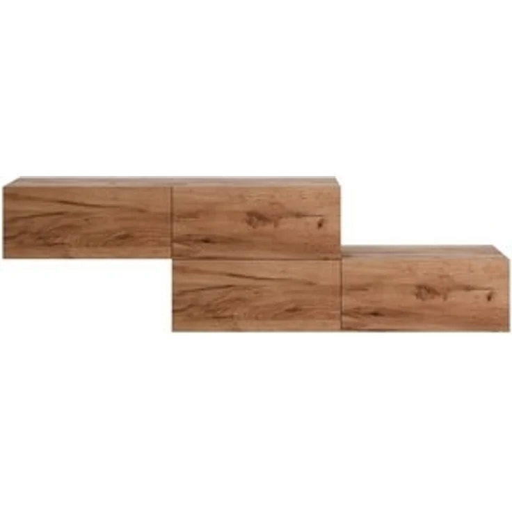 Planetmöbel Garderoben-Set Hängeschrank WEST 140 cm, (Garderobenschrank, Wandgarderobe hängend oder stehend), in verschiedenen Farben – Bild 6