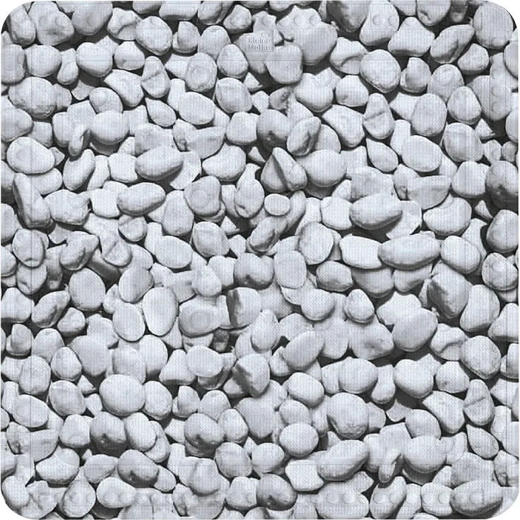 Kleine Wolke Casablanca Badteppich, Kunstfaser, Mehrfarbig, Duschwanneneinlage 55x55 cm