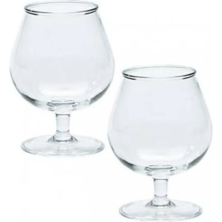 Gimex Linea Line Glas, Tritan, 2er Set, Cognacglas, 280ml