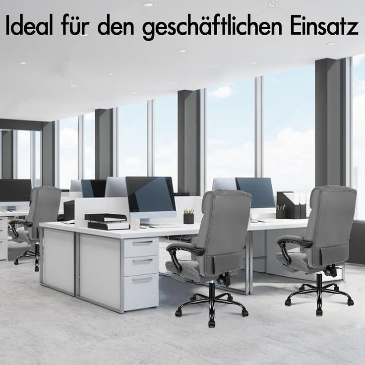 ALFORDSON Bürostuhl ergonomisch Hochlehner 150° Liegeposition Netzgewebe Rollen – Bild 7