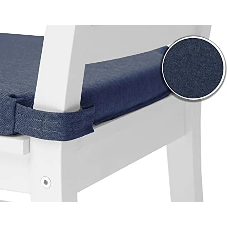 sunnypillow Stuhlkissen 4er Set Kissen Maße: 42 (vorne), 35 (hinten) x 40 x 5 cm – Bild 3