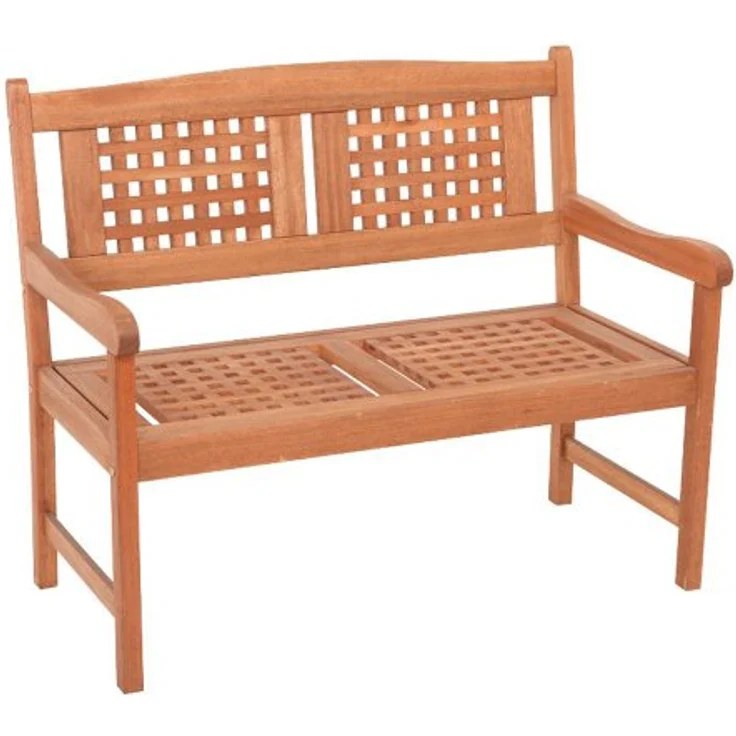MERXX Gartenbank Lima, 2-Sitzer aus Eukalyptusholz, Maße B/H/T 58x108x90 cm, Sitzhöhe 41 cm