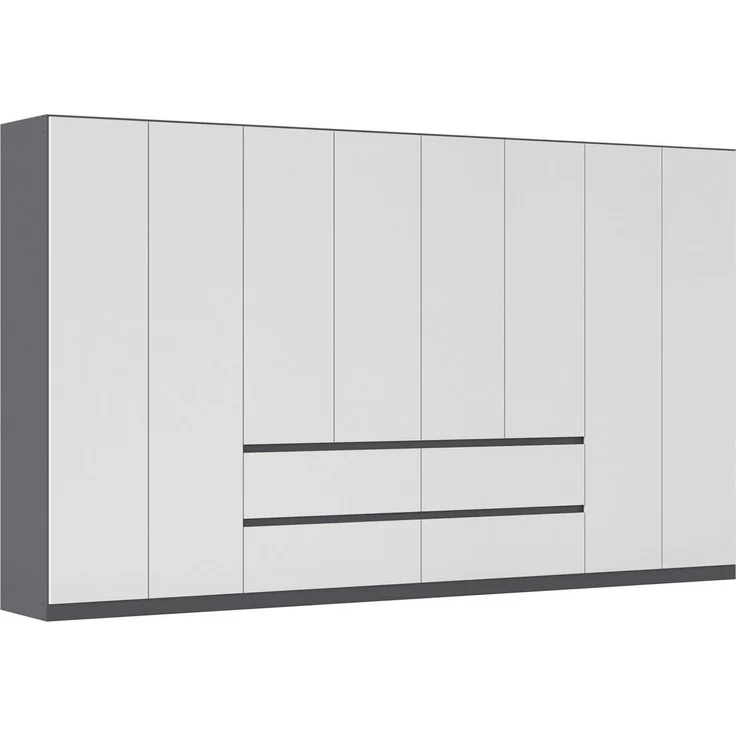 rauch Kleiderschrank Mehrzweckschrank Aktenschrank Mietswohnung Garderobe MAINZ 360cm breit (3 verschiedene Ausstattungen BASIC/CLASSIC/PREMIUM (inkl. SOFT-CLOSE) grifflose Front, Außentüren mit Push-to-Open Funktion MADE IN GERMANY – Bild 1