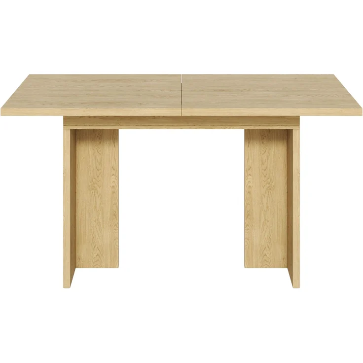 Ausziehbarer Esstisch, 140/180*80 cm, geeignet für 6-8 Personen, rechteckige Form, verdickte Tischplatte, einfachen Stil,Tisch für Esszimmer, Küche, Wohnzimmer, Eichenfarbe – Bild 9