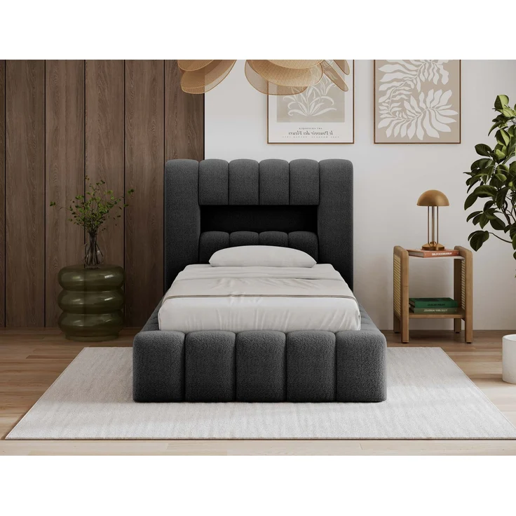 Bett Lamica 90x200 + Holzrahmen/Standardlift/ Box für Bettzeug – Royal – Bild 4