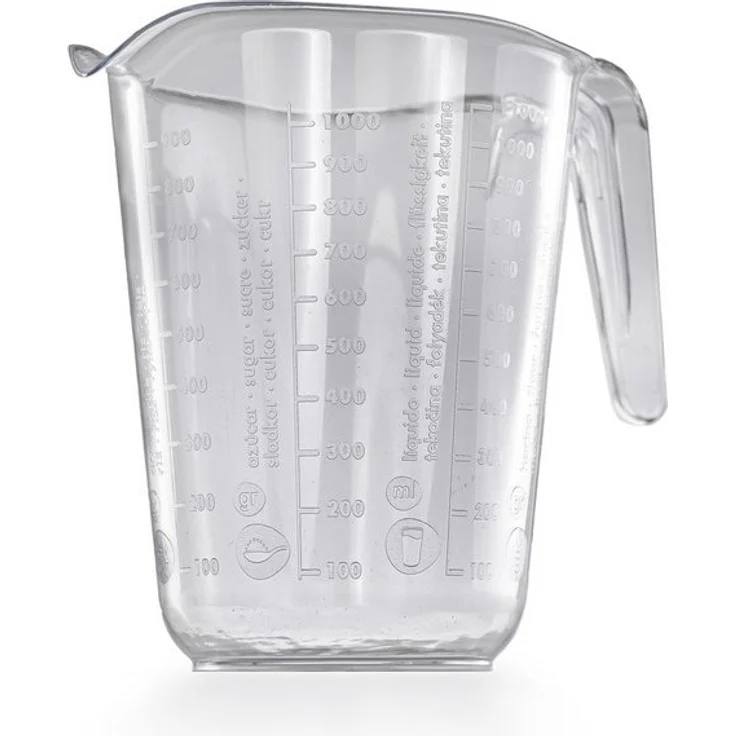 Messbecher 1l Kunststoff Transparent Messkanne Füllvolumen 1 Liter Literbecher – Bild 3