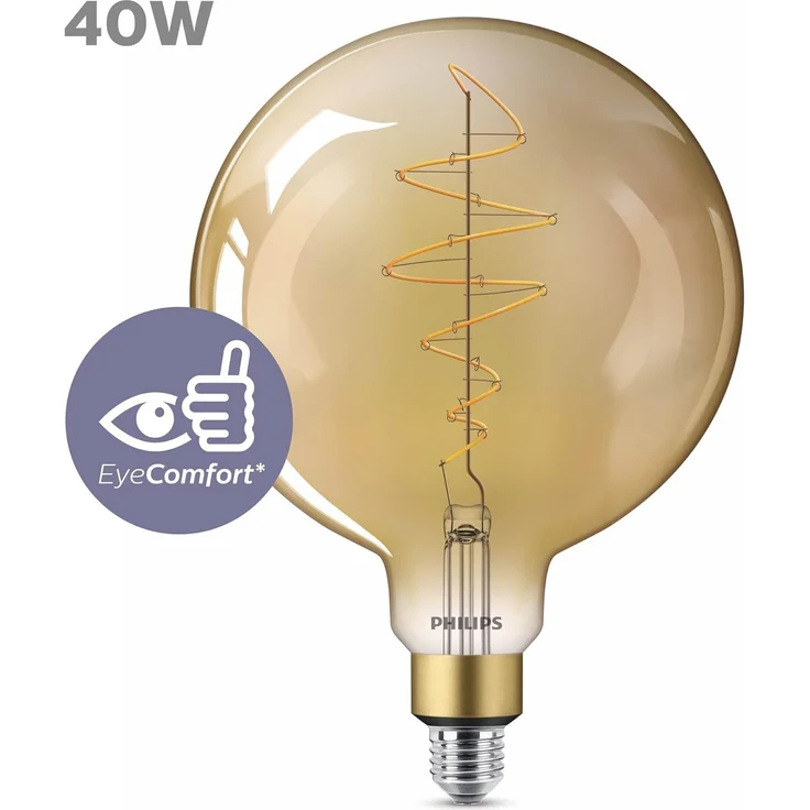 Philips LED-Lampe Classic Giant G200 7W/818 (40W) Gold Dimmable E27 – Bild 4