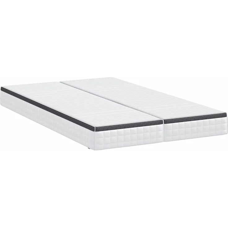 vidaXL Matratze 2 pcs Weiß und Grau 60 x 200 cm Bonell Feder 4106441 – Bild 4