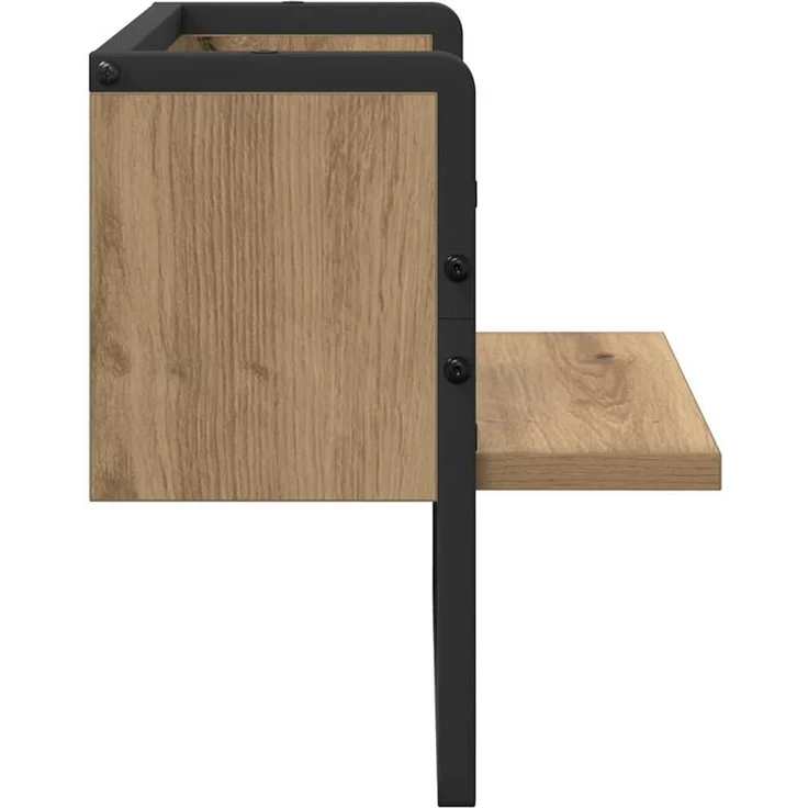 vidaXL Wandregal Kunsthandwerk Eiche 30 x 25 x 30 cm Holzwerkstoff 893636 – Bild 5