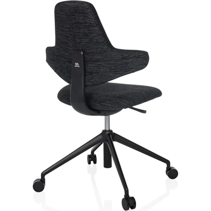 MID.YOU Drehstuhl, Schwarz, Textil, ergonomische Rückenlehne, inklusive Armlehnen, 58x87-97x57 cm – Bild 7
