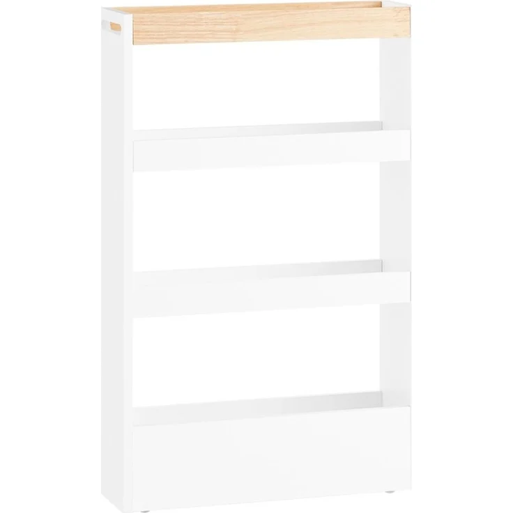 SoBuy NSR12-W Küchenwagen, MDF, Lackiert, Weiß, 50 x 80 x 15 cm – Bild 1