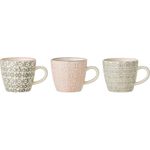 Bloomingville Becher Bloomingville Cécile Tasse 220 ml Rose Steingut 3er Set, Steingut