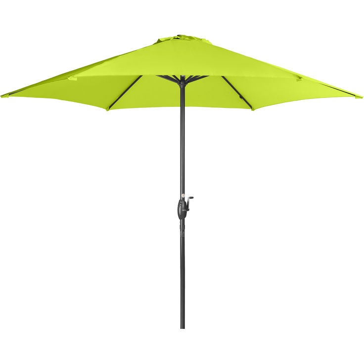 Derby by Doppler Sonnenschirm / Kurbelschirm "Basic Lift neo 300", apfelgrün, Ø 300 cm