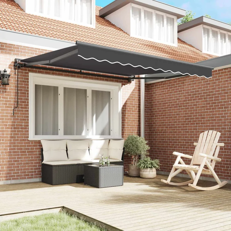 vidaXL Markisenrahmen Anthrazit 300 x 250 cm 3329934 – Bild 2