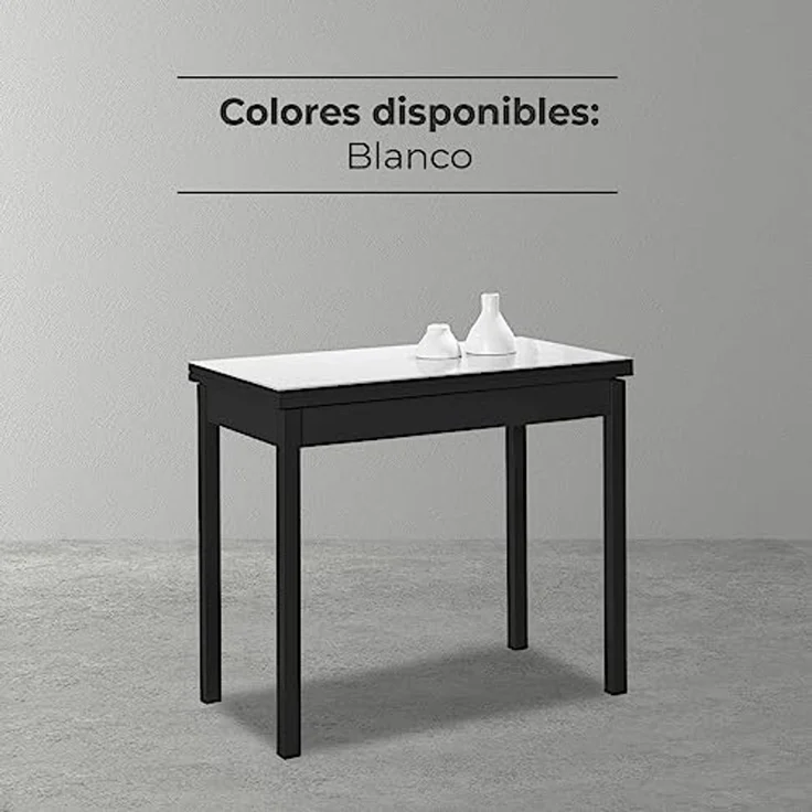 ASTIMESA Typ Buch küchentisch, weiß, 80 x 40 cm a 80 x 80 cm – Bild 6