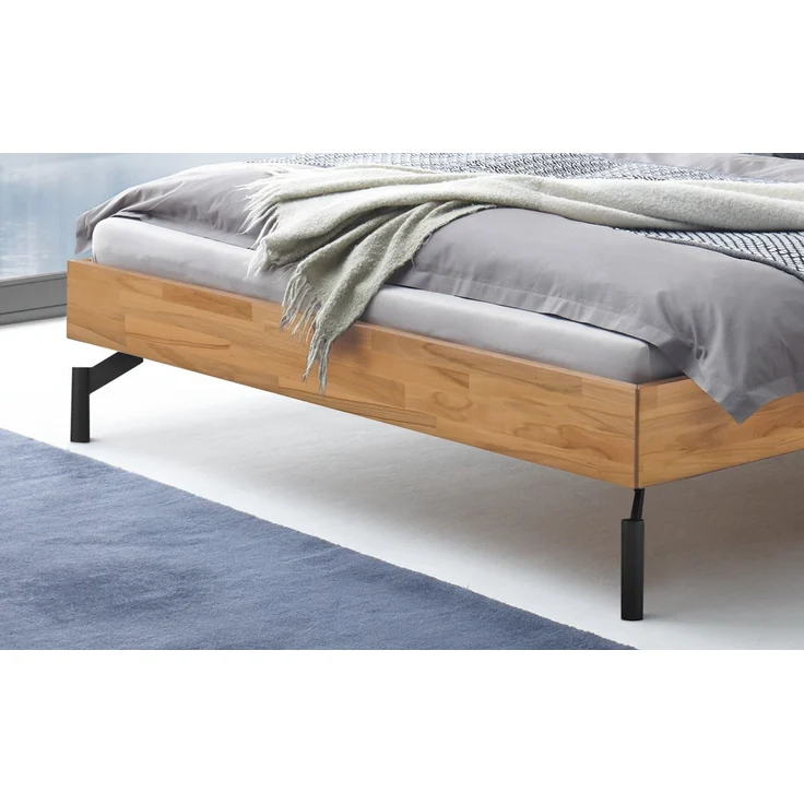 Hasena Bett Cardella Trento Kernbuche mit Metallfüßen 200x210 cm – Trento – Bild 4