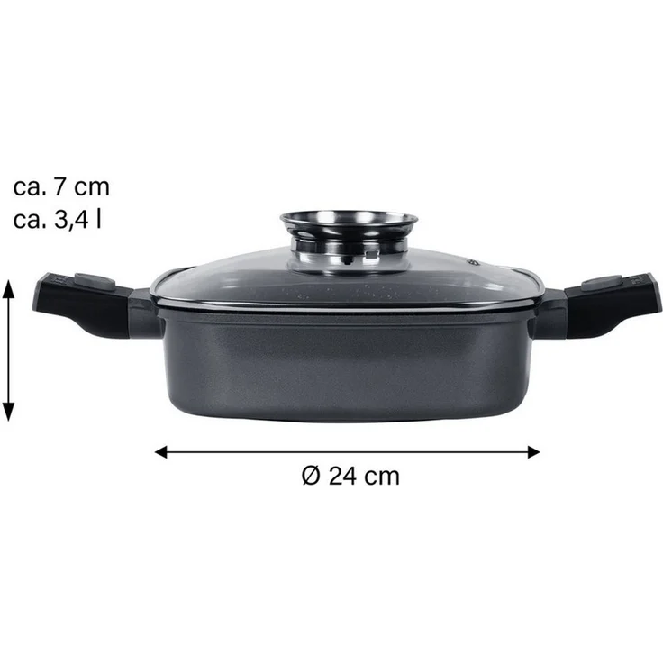 STONELINE Servierpfanne, Aluminiumguss (2-tlg) – Bild 3