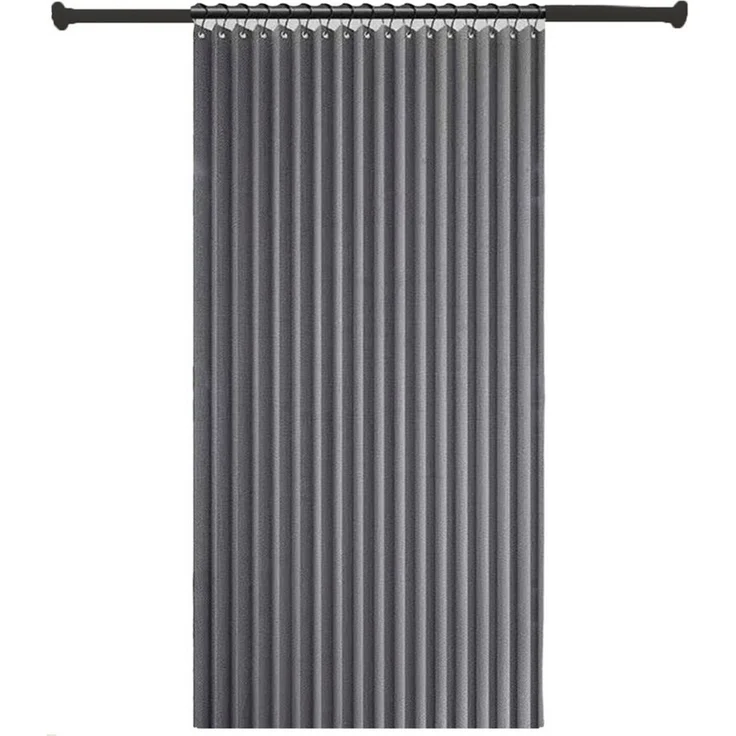 Diwzbyn Duschvorhang Wasserdichter Magnet-Falt-Duschvorhang, Verdickter Leinenoptik-Vorhang Breite 100 cm (1-tlg), Ideal für Badezimmer, Türrahmen, Schlafzimmer und als Raumteiler – Bild 1