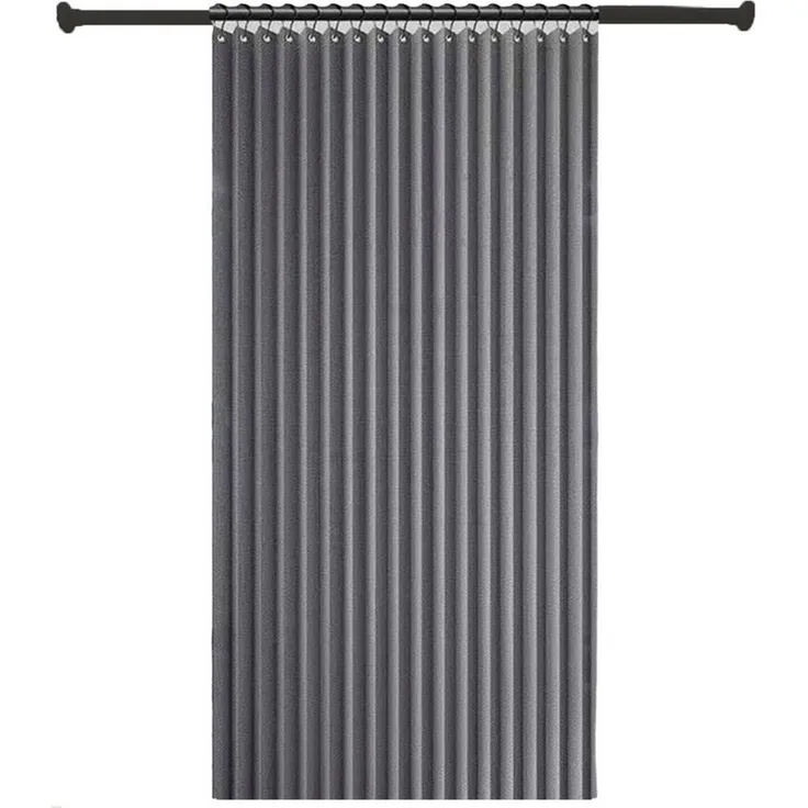 Diwzbyn Duschvorhang Wasserdichter Magnet-Falt-Duschvorhang, Verdickter Leinenoptik-Vorhang Breite 100 cm (1-tlg), Ideal für Badezimmer, Türrahmen, Schlafzimmer und als Raumteiler