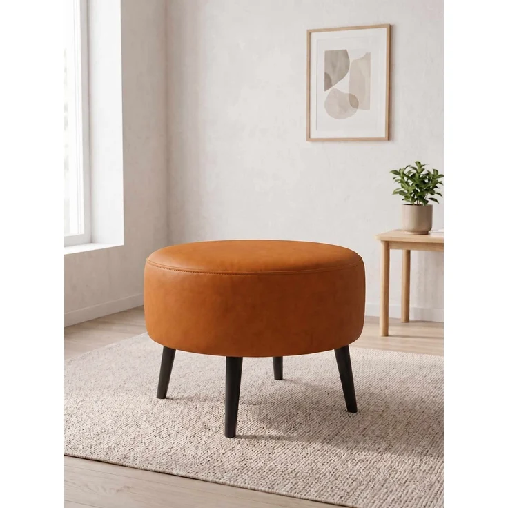 Hanah Home 'Az-Ovl-02-Syh - Tan' Pouffe, Bräunen, 60 x 42 x 60 cm – Bild 1