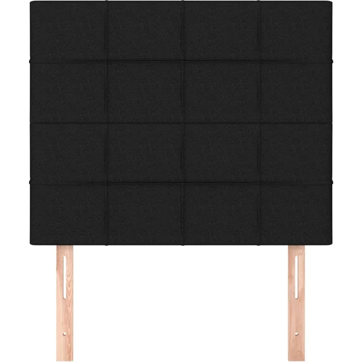 vidaXL Kopfteile 2 Stk. Schwarz 100 x 5 x 78/88 cm Stoff 3116324 – Bild 3