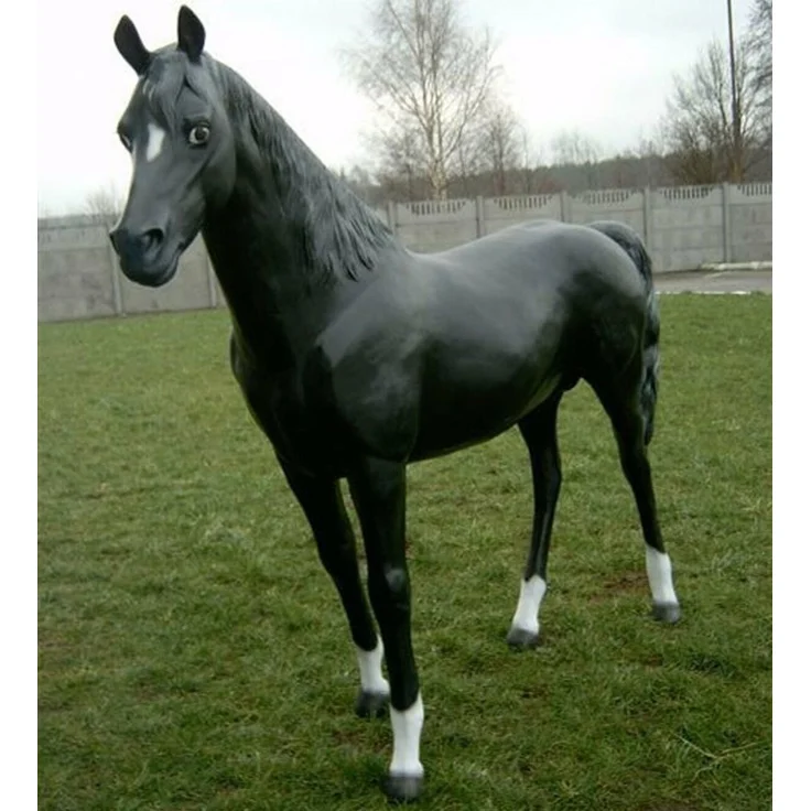 XXL Pferd lebensgross Premium Gartendeko ca. 220 cm Gartendekoration-Deko Figur verstärkte Version belastbar – Bild 1