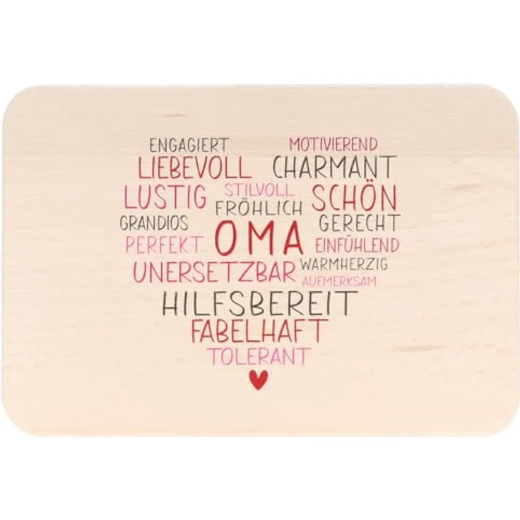 Spruchreif® Frühstücksbrett Farbiges Frühstücksbrettchen aus Holz mit hochwertigem UV-Druck – Bild 2