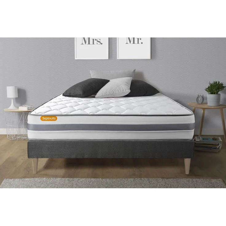 Matratzen- und Lattenrost-Set 160x200 cm - Memo Spring – Bild 1