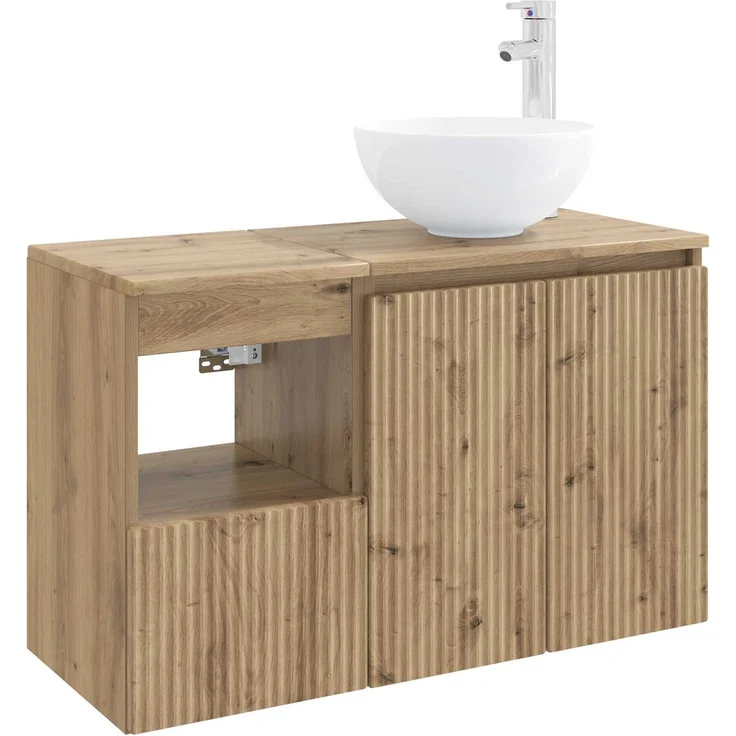vidaXL Badezimmerschrank-Set 2 stk. Artisan-Eiche 79,5 x 35 x 80 cm 3404033 – Bild 2