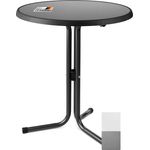 Beautissu Stehtisch Bistrotisch Emma Ø60cm Grau