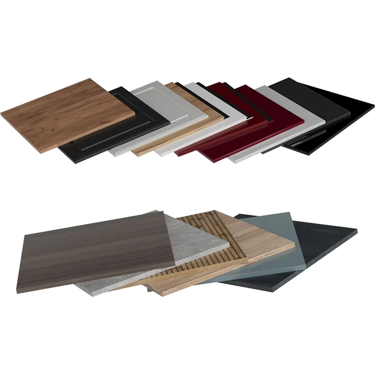 Küchenfront R-Line Weiß Hochglanz 29.6x59 cm Möbelfront für den Hängeschrank Vicco – Bild 4