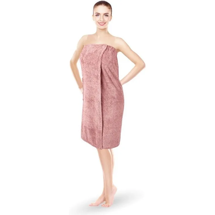 Bestlivings Saunatuch Damen 80x145cm, (1-St), Sauna Kilt "Flauschig" Saunahandtuch mit Gummizug und Knopfverschluss