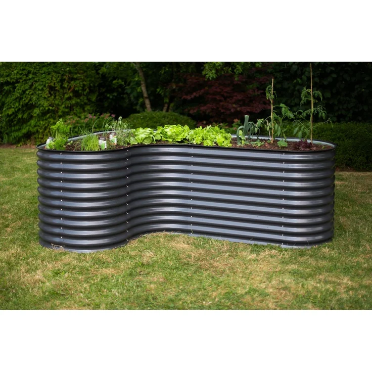 Westmann Grow Faster L | Metall Hochbeet L-Form | – Bild 2