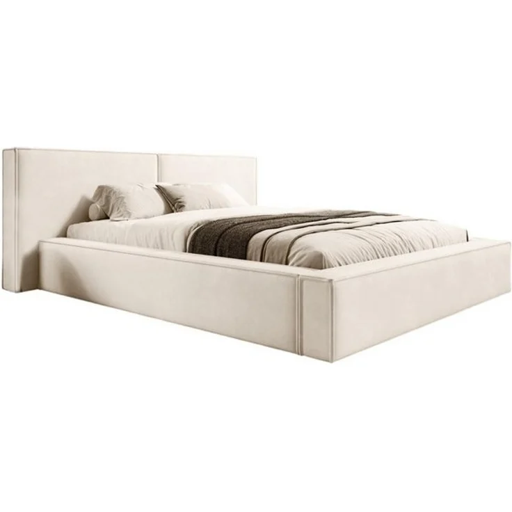Compleo Polsterbett mit Bettkasten und Lattenrost, gepolstertes Kopfteil HEVE (Kostenlose Lieferung! TOP ANGEBOT), DesignerBett, Viele Varianten zur Auswahl–wählen Sie Größe und Farbe! – Bild 4