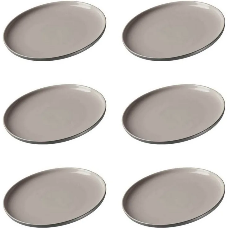 Ritzenhoff & Breker JASPER Dessertteller ø 19 cm grau 6er Set