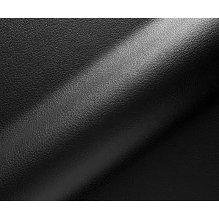 Drehstuhl Xana-Flex mit Armlehnen Echt-Leder Schwarz Kreuzgestell konisch Edelstahl 180° drehbar Taschenfederkern – Bild 5