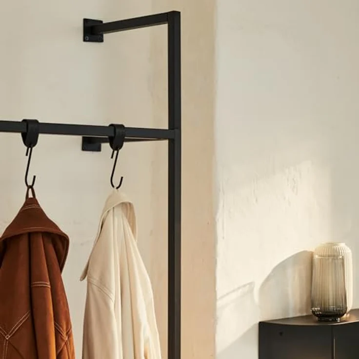 Natural Goods Berlin Garderobenhaken Schlaufe (9 St), Veganes PU Kunstleder Handtuch- Manetlhalter Kleideraufhänger S-Haken – Bild 4