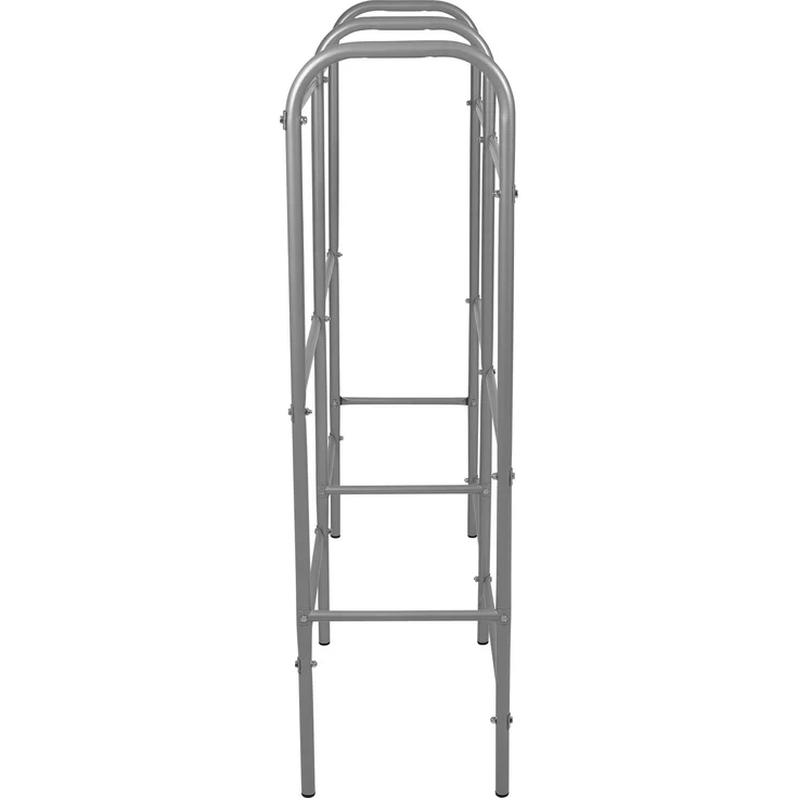 axentia Kastenständer, für 6 Kisten, ca. 96 x 116 x 34 cm, Silber – Bild 3