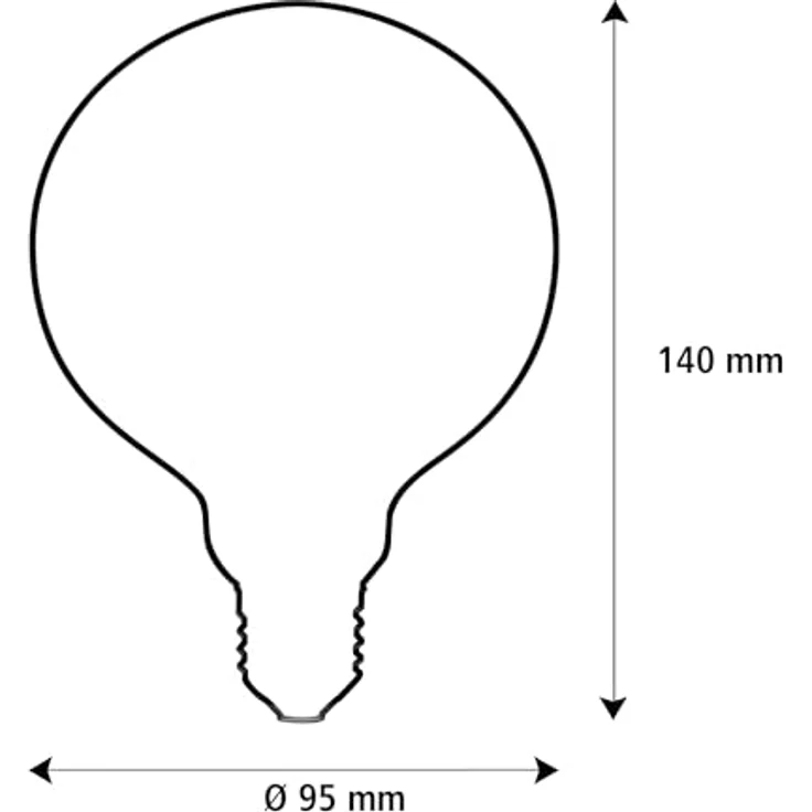Segula LED Globe 95, dimmbare LED-Globuslampe mit mattem Ambient-Finish, E27, 24V – Bild 3