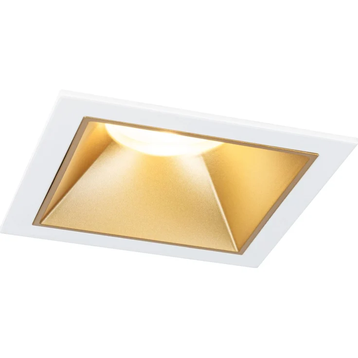 Paulmann 93130 LED Cole Coin Basisset eckig 3er-Set 2700K Weiß Gold 3-Step-Dim IP44 – Bild 1