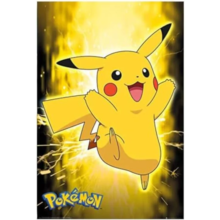 GB eye FP4716 Pokémon-Pikachu Maxi-Poster, 61 x 91,5 cm, Neon, hochwertiges Glanzpapier – Bild 1