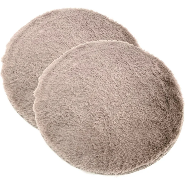 heimtexland Sitzkissen Sitzkissen Fellimitat kuschelweich Stuhlkissen, Stuhlauflage Bankkissen I flauschig weich I bequem & wärmend – Bild 5