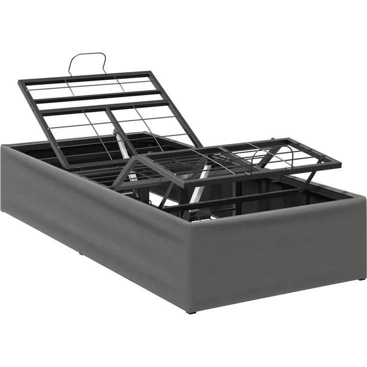 vidaXL Elektrisch verstellbares Bettgestell Dunkelgrau 42037266 – Bild 2
