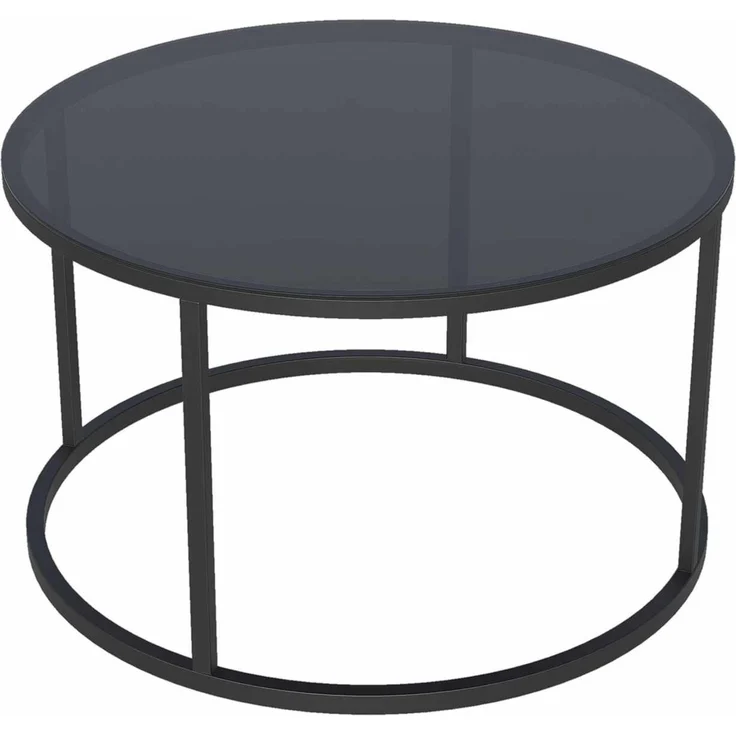 Skye Decor 'Royal - Black, Fume' Couchtisch, Schwarz / Rauchgrau, 75 x 45 x 75 cm – Bild 3