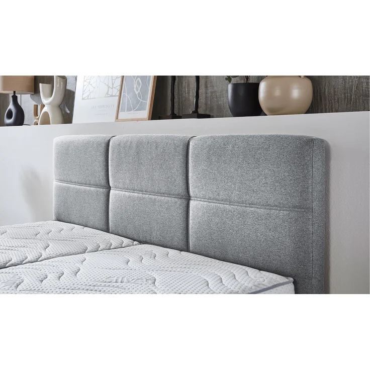 Polsterbett Deik / Durango PB100 , Stoff , Silber , 180 x 110 x 213 cm – Bild 3