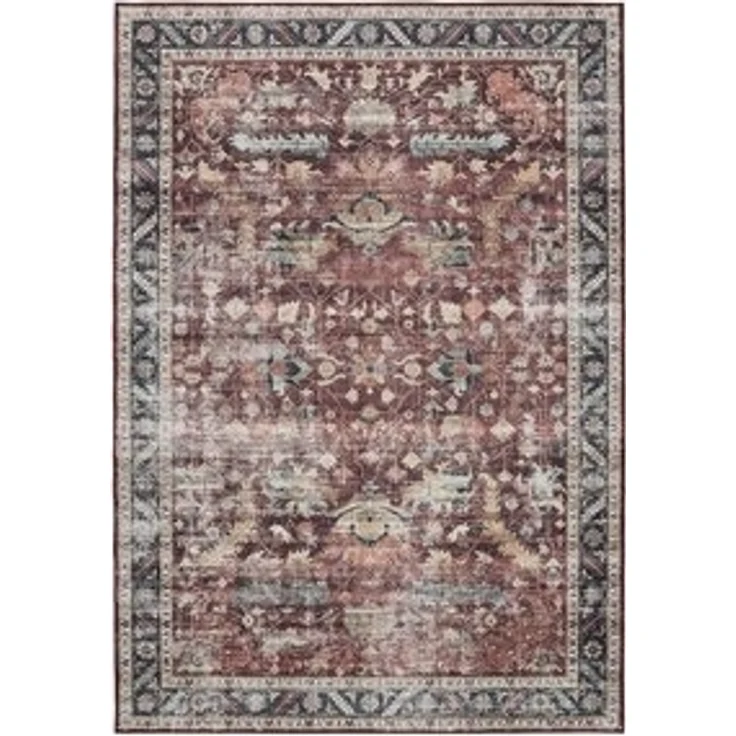 benuta Teppich George, rechteckig, Höhe: 5 mm, Vintage-Look, Kurzflor, Teppich Wohnzimmer, Schlafzimmer, Waschbar – Bild 6