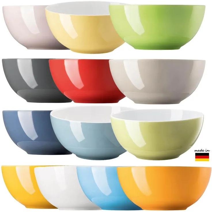 Schüssel 18 cm Sunny Day Orange Thomas Porzellan Schüssel - Mikrowelle geeignet, Spülmaschinenfest